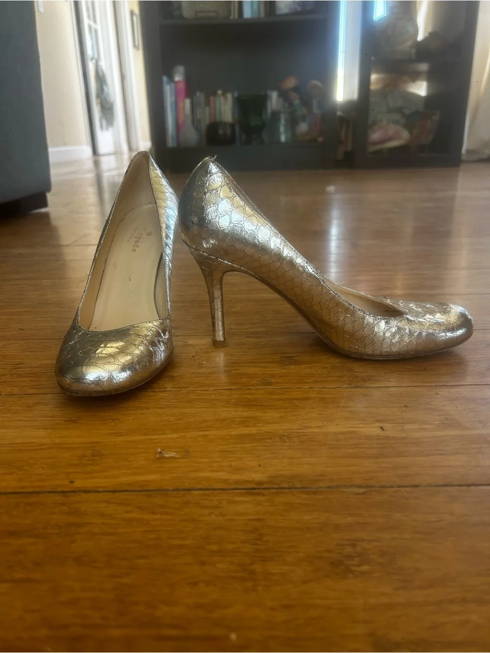 Kate Spade Metallic Gold/Silver Women's Heels - 6 1/2